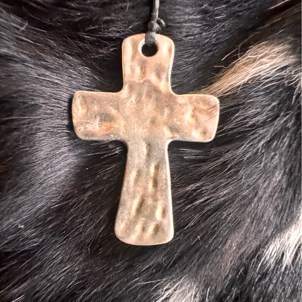 Hammered Western Rosary Style Necklace
